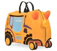 Trunki Der originale Kinderkoffer zum Draufsitzen - 18-L Handgepäck Koffer, befahrbarer Hartschalen Reisekoffer mit Rollen, inklusive Zuggurt/Schultergurt