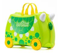 Trunki Handgepäck Und Kinderkoffer zum Draufsitzen | Kinder Risen Geschenk für Mädchen Und Jungen | Trolley Dudley Dinosaurier (Grün)