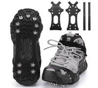 Trusiel Spikes für Schuhe, Schuhspikes 11-Stud Ice Klampen Schuhkrallen Schneeketten Spikes Steigeisen Slip-on Stretch Schuhe Spikes für EIS und Winter Outdoor Sports Klettern （XL）