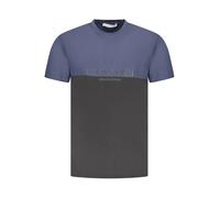 Trussardi Zweifarbiges Rundhals TShirt mit Print Logo - Größe: S