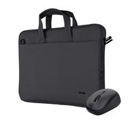 TRUST 16" Notebooktasche kabellose Maus, Schwarz