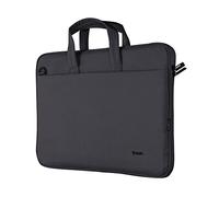 Trust Bologna Slim Laptop Tasche bis 16 Zoll mit Schultergurt, Schwarz