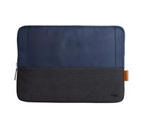 Trust Lisboa Laptophülle 16 Zoll, Laptoptasche aus Recycelten PET-Flaschen, Arbeitstasche Laptop Sleeve, Tasche Herren Damen für MacBook Notebook HP Dell Asus Lenovo Reisen Business - Blau