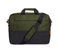 Trust Lisboa Laptoptasche 16 Zoll, Umhängetasche Herren Damen, Grün | Tasche mit Trolley-Gurt, Arbeitstasche für Reisen Business MacBook Notebook HP Dell Asus Lenovo