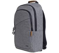 Trust Avana Laptop Rucksack 16 Zoll, Reiserucksack 20 Liter, Backpack aus Recycelten PET-Flaschen Schlag- und Wetterfest, Handgepäck Rücksack Herren Damen Schule Business Arbeit Reisen - Grau