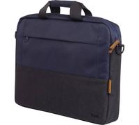 Trust Lisboa Laptoptasche 16 Zoll, Umhängetasche Herren Damen mit Trolley-Gurt, Tasche aus Recycelten PET-Flaschen, Arbeitstasche für Reisen Business MacBook Notebook HP Dell Asus Lenovo - Blau