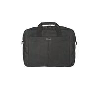 Trust Primo Laptoptasche 16 Zoll, Tasche mit Schultergurt, Tragetasche mit Innenpolsterung zum Schutz, Schultertasche für Reisen, Business, Büro, Schule - Schwarz