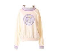 TS-207 Beige City Night Pastel Goth Sweatshirt Langarm-Shirt Harajuku Kawaii