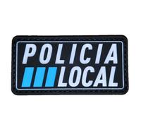 TS Tactical Store Local Police 3D-PVC-Emblem Militär-Patch | Größe: 8x4 cm | PVC-Klettverschluss für Militärrucksäcke, kugelsichere Westen, Polizei. Moderner 3D-Brosche-Haken-Patch mit Klettverschlus