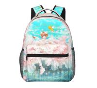 ts632 Card Captor Sakura Rucksäcke, lässige Tagesrucksäcke, Studenten-Büchertasche, bedruckter Schulranzen,