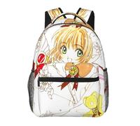 ts696 Card Captor Sakura Rucksäcke, lässige Tagesrucksäcke, Studenten-Büchertasche, bedruckter Schulranzen,