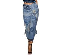 tsaChick Baggy Jeans Damen Sale Angebot Low Waist Jeans Damen Baggy Weit Damen Jeanshose Hohe Taille Jogginghose Tennishose HüFtjeans Extrem Tief Elastisch Skinny Jeans Damen Grau Blau NZB40