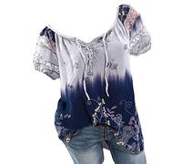 tsaChick Bluse Damen Kurzarm Sale Angebote WeißE Bluse Damen Floral Lace Sommer Stretch Crop Top Hollow Out Rundhals Short Sleeve Blusenshirt Damen Kostüm-Oberteile für Erwachsene DXA36