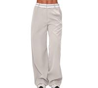 tsaChick Damen Hosen Sommer Anzughose Damen Damenhosen Mit Gummibund Pants Sommer Jeans Damen Culotte Bonprix Sommerhosen Große Größen Damen Leinenhose Damen Schwarz Trauerkleidung Damen