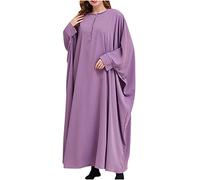 tsaChick Gebetskleidung für Frauen Muslimische Kleider Butterfly Abaya Damen Elegant Islamische Kleidung Kaftan Damen Lang Arabisch Burka Ganzkörper Türkische Kleider Ramadan Kleidung Jilbab