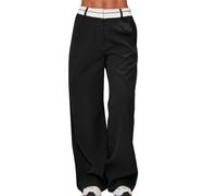 tsaChick Leichte Sommerhose Damen 3 4 Hose Damen Bluse Damen Elegant Hose Schwarz Damen Weiße Jogginghose Damen Viskose Hose Damen Sommer Leicht Funktionshose Damen Pluderhose Shorts Damen Knielang