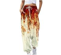 tsaChick Leichte Sommerhose Damen Hosen Damen Sommer Hose Weiss Damen Business Häkelpullover Damen Sommer Weite Sommerhose Damen Longbluse Damen Sommer Festival Hose Damen Leichte, Luftige Sommerhose