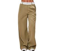 tsaChick Leichte Sommerhose Damen Rock Damen Sommer Leichte Hose Damen Flatterhose Damen Sommer Marlene Dietrich Hose Culotte Sommerrock Damen Hosenanzug Damen Business Strandhose Damen Lang