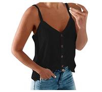 tsaChick Neckholder Top Damen Tanktop Sale Angebot Ärmelloses Tank Top Sommer Tops Einfarbig Tank Top Damen Sexy Spaghetti-Träger Damen Leinen Tank Top äRmellose Bluse Sommer BXI46