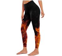 tsaChick Schlaghose Baumwolle Activewear Freizeithose Jogginghose Latzhose Damen Weite Bein Schlag Jumpsuit Mit Tasche Loose Fit Baggy Playsuits Sommer Boho Strampler äRmellos Orange XXL