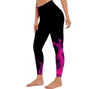 tsaChick Sommerhose Damen Leicht Angebote Strandhose Mädchen Sommer Mode Eng Yoga Pants Flammen Skinny Lange Sweathose Unifarben Jogginghose Knopfleiste Sweatpants Jumpsuit Damen Kuschelig KZE85