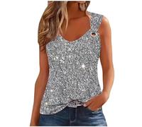 tsaChick Tanktops Frauen Y2K Top Ärmellos Sommer Crop Top Damen Rundkragen Breite Schultergurte MaßGeschneiderte Passform Crop Tops Damen Langarm Sport Sequin Tanktops & Träger-Tops für Damen BXB22