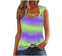 tsaChick Tshirt Damen Boho Bluse Damen Ärmellos Long Tshirt Damen Elegant Rundkragen Italienische Mode Damen Sets Damen Sommer Tunika Damen Große Größen Casual 2024 Neu C5115