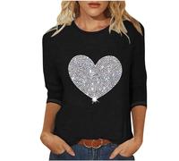 tsaChick Women Y2k Long Sleeve Crop Top Harajuku Floral Printed T-Shirt Blouse Damen Kurzarm Bluse Schwarz 4XL