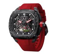 TSAR BOMBA Automatik Uhr Herren Luxus Skelett mechanische Armbanduhr für Männer 50m wasserdichte Mode Quadrat Uhren Geschenk für den Menschen