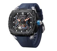 TSAR BOMBA Automatik Uhr Herren Luxus Skelett mechanische Armbanduhr für Männer 50m wasserdichte Mode Quadrat Uhren Geschenk für den Menschen