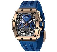 TSAR BOMBA Uhren Herren Herrenuhr Automatik Japanisches Uhrwerk Luxus Saphirglas Automatikuhr-5ATM Wasserdicht-Super Luminous-Silikonband TB8207