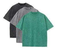 Tshirt 3er Pack Herren Einfarbig T-Shirt Basic T-Shirts Rundhals Bequem Oberteile Stilvolle Top Lose Shirt Casual Sommershirts Fitness T Shirt Damenbekleidung Sommer Sale