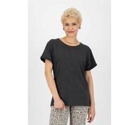 Rundhalsshirt ALIFE & KICKIN "Damen MalaikaAK A", Damen, Gr. M, grau (moonless melange), 60% Baumwolle, 40% Polyester, Shirts (56300146-M) moonless melange
