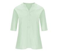 Tshirt Damen Baumwolle Button Shirt Top Stand Volltonfarbe Ärmel Kragen Casual Basic Kurzarm Lange Tshirts Streetwear T Elegant Frauen Sommershirts Leicht Und Luftig Blusen Sommer Rundhals