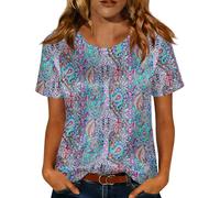 Tshirt Damen Sommer Shirt Cropped Shirt Damen Grosse Grössen Oberteile Leinen Rot Weiss Gestreiftes Oberteil Business Oberteil Halbarm Rosa Tshirt