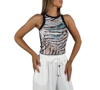 Tshirt Damen Tops Sommer New Sequined Vest Sexy Round Neck Base Inner Layer Outer Oversized Langes Longshirts Basic Shirt T Kurzarm T-Shirt Oversize Baumwoll Sport Oberteile Grosse Grössen Mode Silber