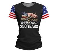 Tshirt Damen Tops Sommer Printed Women's Top Short Sleeves Blouse Sleeve T Shirt Round Neck Oversized Schirts Für Weiß Longshirts Tshirts Basic Elegant Lässige Oversize Lang Baumwolle Shirts Schwarz