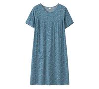 Tshirt Damen Tops Sommer Seide Kurzarm Schlaf Kleid Für Frauen Mittleren Lose Passende Hause Tragen Ältere Nachtwäsche Plus Größe T Shirt Elegant Tshirts T-Shirts Baumwolle Sport Basic T-Shirt Blau