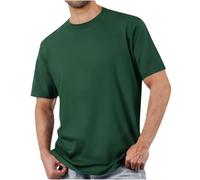 Tshirt Herren Baumwolle Sommer Sport Oberteile Casual T Shirt Rundhasl Slim Fit Tops Basic Kurzarm Tee Shirts Loose Einfarbig Baumwoll Atmungsaktiv Fitness Business Regular Fit Hemd Shirts