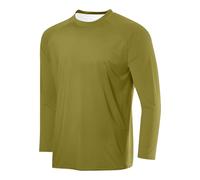Tshirt Herren Leichte Sommer Hemd Basic Langarmshirt Rundhals Tshirts Freizeit Longshirt Männer Atmungsaktiv Sweatshirt Bequeme Oversize Oberteile Lässig Hemden Baumwolle Top Sport Casual Oberteil