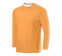 Tshirt Herren Leichte Sommer Hemd Basic Langarmshirt Rundhals Tshirts Freizeit Longshirt Männer Atmungsaktiv Sweatshirt Bequeme Oversize Oberteile Lässig Hemden Baumwolle Top Sport Casual Oberteil