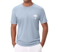 Tshirt Herren Sommer T-Shirt Rundhals Herrens-t-Shirts Freizeit Kurzarmshirt Leichte Shirt Kurzarm Oberteile Männer Bequeme Tee Top Sport Baumwollshirt T-Shirt Weiss Herren S/m/l/xl/xxl/3xl/4xl/5xl