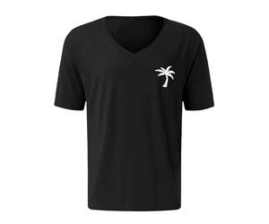 Tshirt Herren Sommer T-Shirts Rundhals Kurzarm T Shirt mit Kokosnussbaum Drucken Oversize Lässig Kurzarmshirt Sportshirt Bodybuilding Laufshirt Sport Fitness Oberteile Tops Bequeme Atmungsaktiv