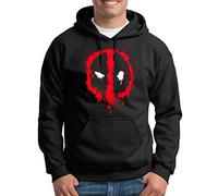 TShirt-People Deadpool Logo Kapuzenpullover Herren XXL Schwarz