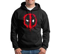 TShirt-People Deadpool Logo Kapuzenpullover Herren XXXL Schwarz