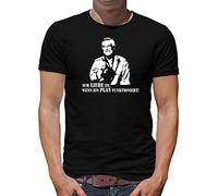 TShirt-People Hannibal Ich Liebe es wenn EIN Plan funktioniert T-Shirt Herren M Schwarz