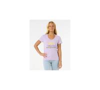 Tshirt RIP CURL - Cala V-Neck Tee Lilac (108) Größe: M