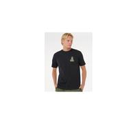 Tshirt RIP CURL - Vaporcool Search Stack Tee Black/Olive (6696) Größe: M