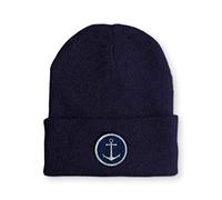 tshirtladen Anker Segeln Kapitän Design Statement Wintermütze Beanie, Farbe: Navy