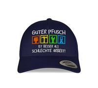 tshirtladen bestickte Kappe Pfusch ist Besser als schlechte Arbeit Navy